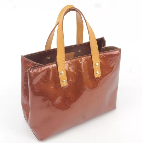 Louis Vuitton Vintage Monogram Vernis Reade PM Tote Bronze Brown M91146 MI1001 A - Picture 3 of 13